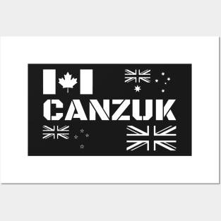 CANZUK Flags in Military Design Posters and Art